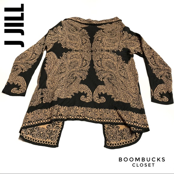 J Jill 100% Cotton Open Front Sweater Cardigan - Picture 4 of 12